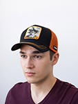 Бейсболка CAPSLAB арт. CL/DBZ/1/GOKB Dragon Ball Goku (черный / рыжий)